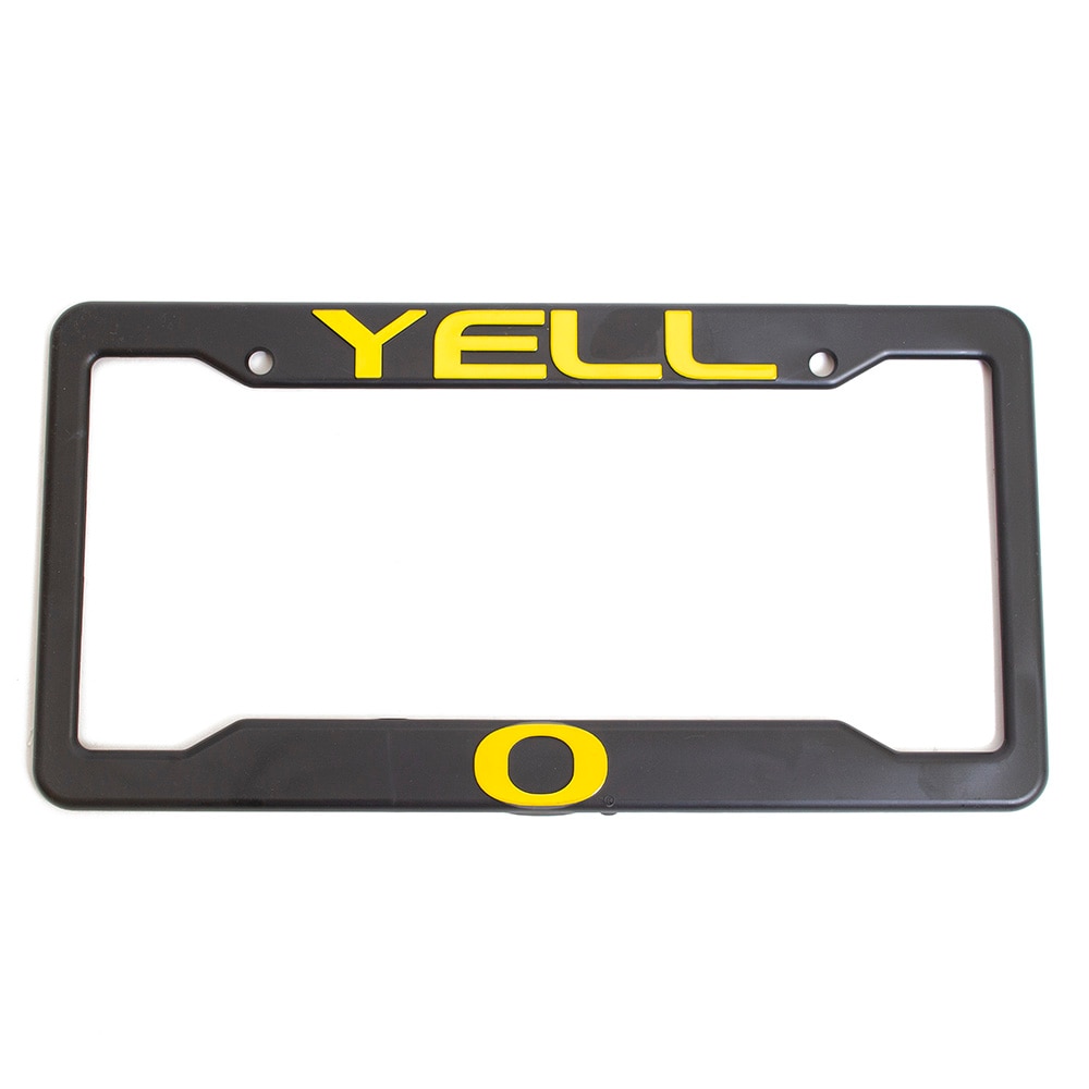 Classic Oregon O, Yell-O, Printed, Plastic, Plate Frame